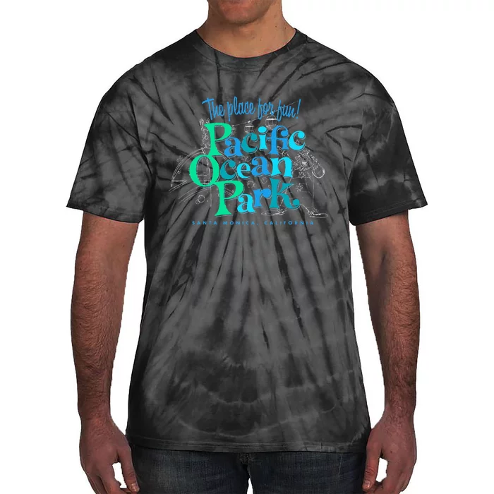 Pacific Ocean Los Angeles Park Retro Vintage Tie-Dye T-Shirt