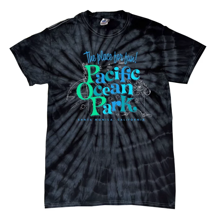 Pacific Ocean Los Angeles Park Retro Vintage Tie-Dye T-Shirt