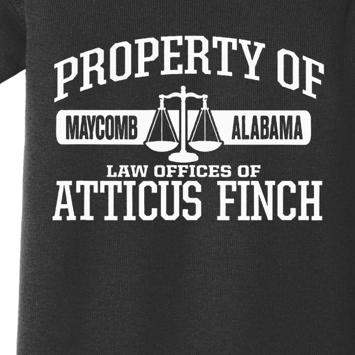 Property Of Law Offices Of Atticus Finch Maycomb Alabama Baby Bodysuit