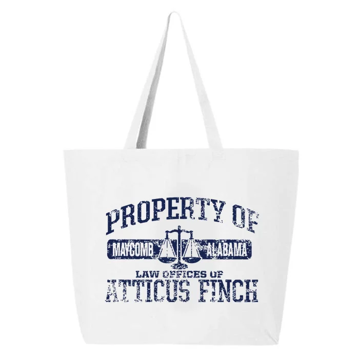 Property Of Law Offices Of Atticus Finch Maycomb Distressed 25L Jumbo Tote