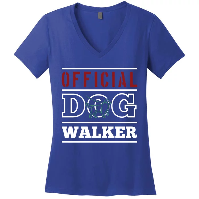 Pet Owner Lover Funny Dog Walker Meaningful Gift Women's V-Neck T-Shirt