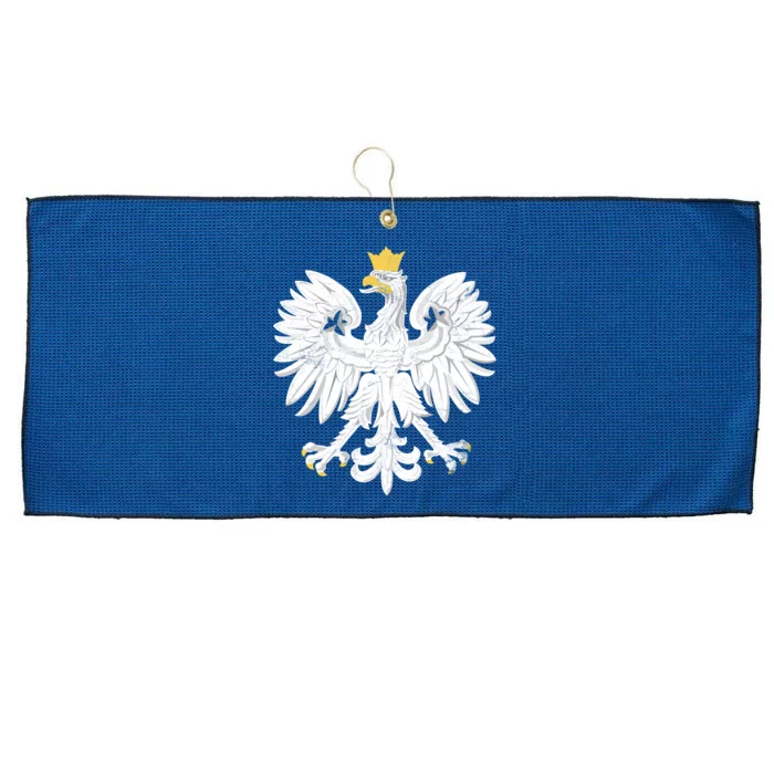 Poland Pride Vintage Eagle Large Microfiber Waffle Golf Towel