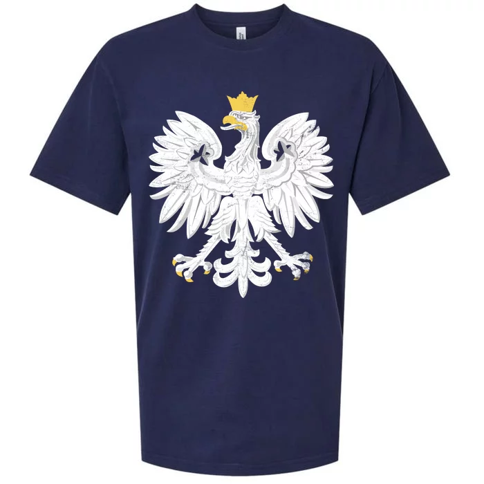 Poland Pride Vintage Eagle Sueded Cloud Jersey T-Shirt