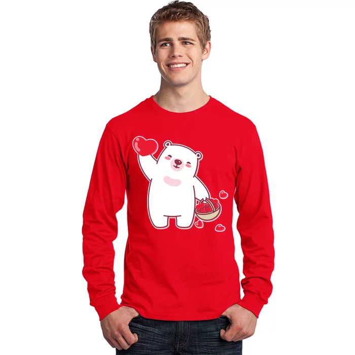 Polar Bear Cute Valentines Day Love Long Sleeve Shirt