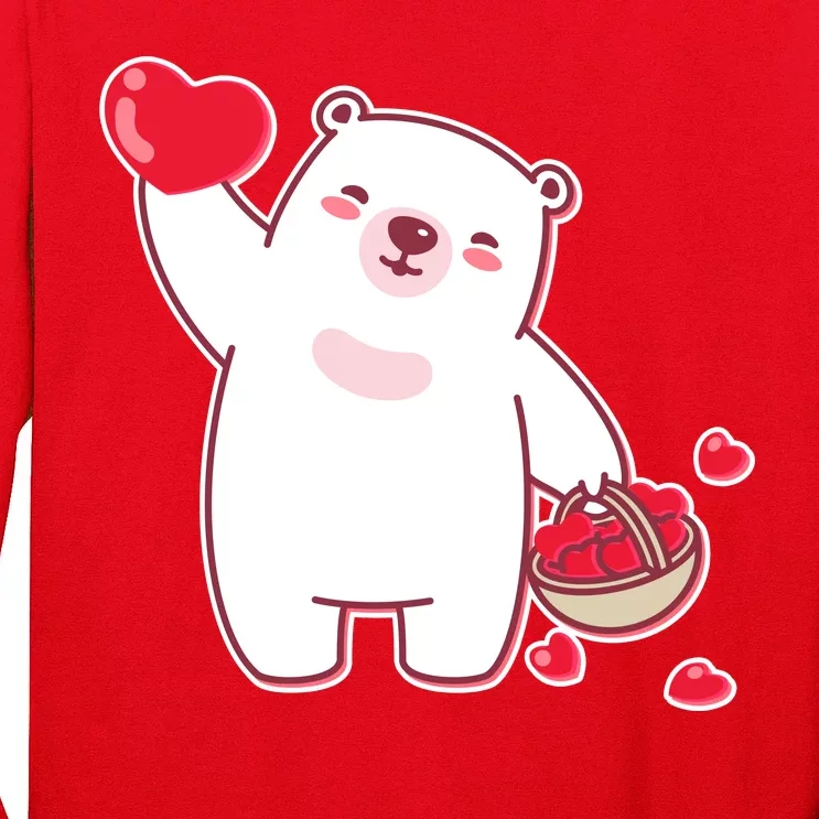 Polar Bear Cute Valentines Day Love Long Sleeve Shirt