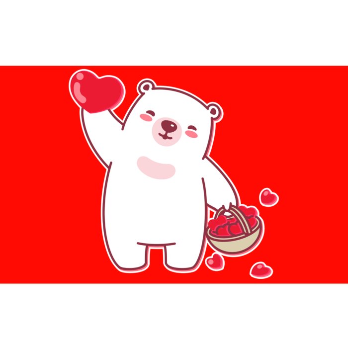 Polar Bear Cute Valentines Day Love Bumper Sticker