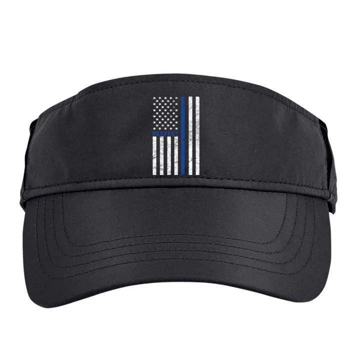 Police American Flag Respect The Blue Adult Drive Performance Visor