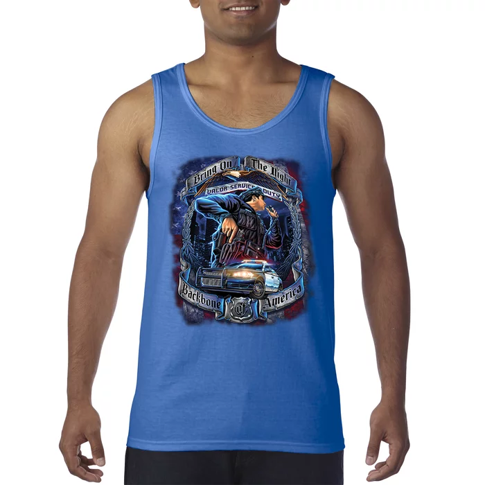 Police Backbone of America Tank Top