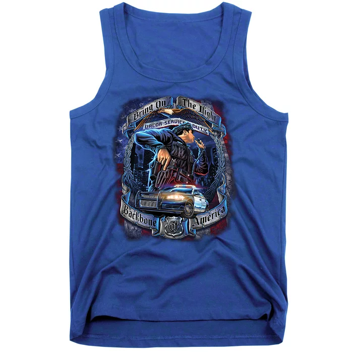 Police Backbone of America Tank Top