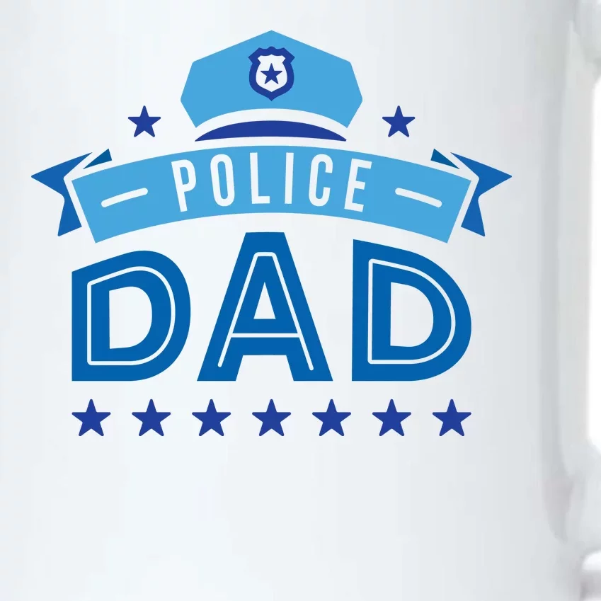 Police Dad Black Color Changing Mug