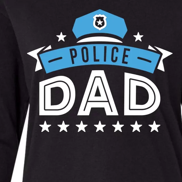 Police Dad Womens Cotton Relaxed Long Sleeve T-Shirt