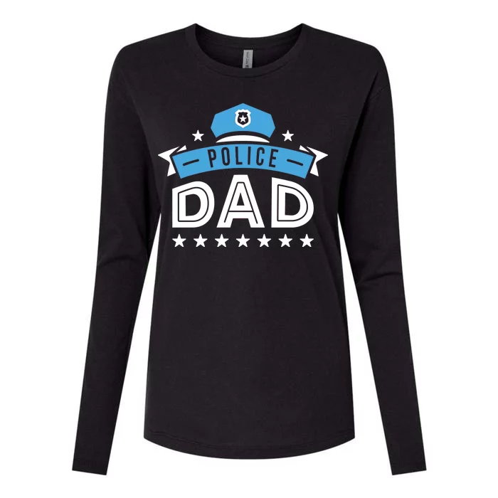 Police Dad Womens Cotton Relaxed Long Sleeve T-Shirt