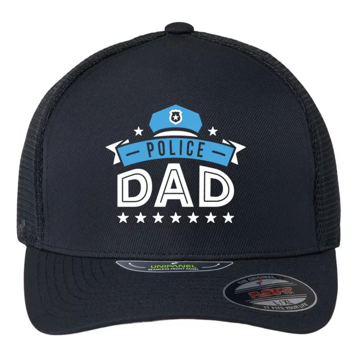 Police Dad Flexfit Unipanel Trucker Cap