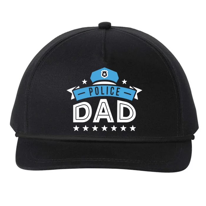 Police Dad Snapback Five-Panel Rope Hat