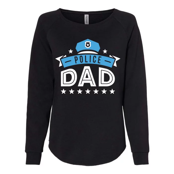 Police Dad Womens California Wash Sweatshirt