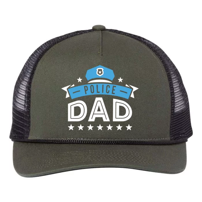 Police Dad Retro Rope Trucker Hat Cap