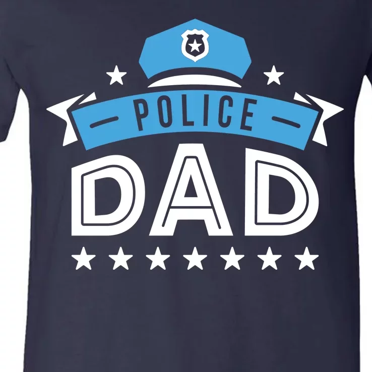 Police Dad V-Neck T-Shirt