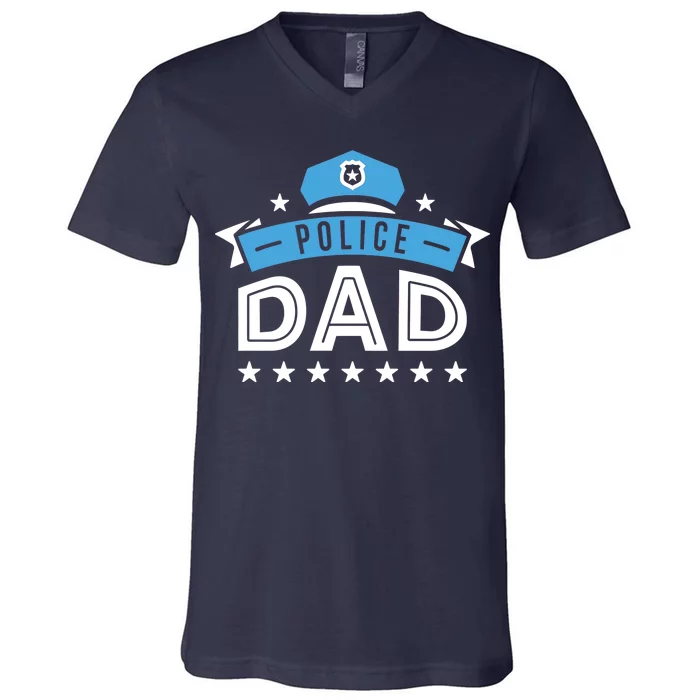 Police Dad V-Neck T-Shirt