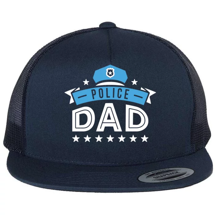 Police Dad Flat Bill Trucker Hat