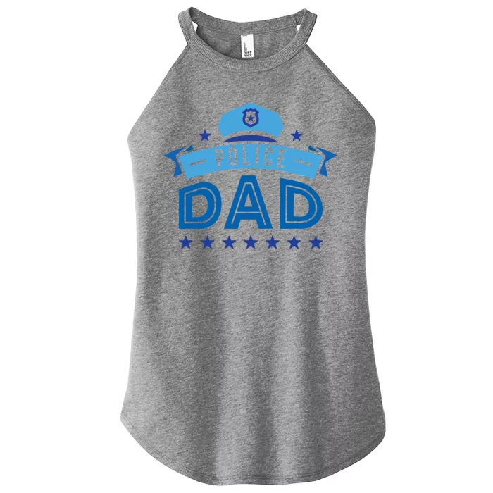 Police Dad Women’s Perfect Tri Rocker Tank