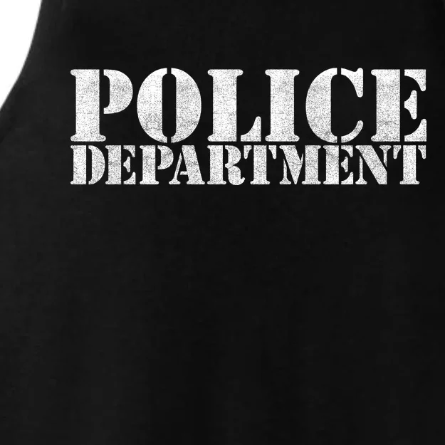 Police Department Logo Ladies Tri-Blend Wicking Tank