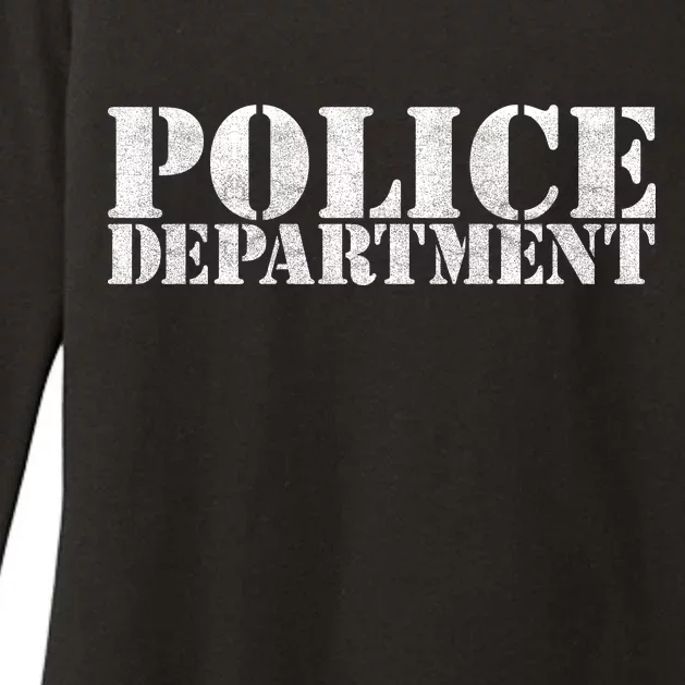 Police Department Logo Womens CVC Long Sleeve Shirt