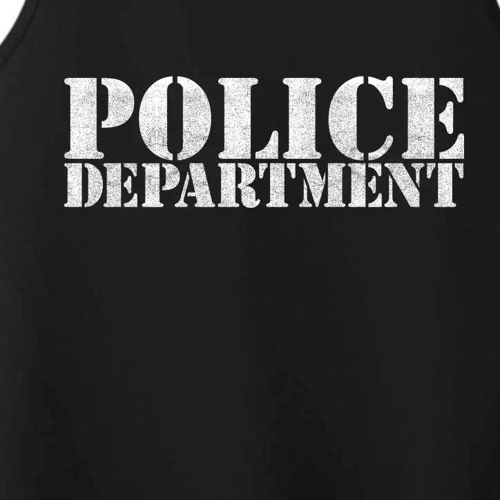 Police Department Logo Performance Tank