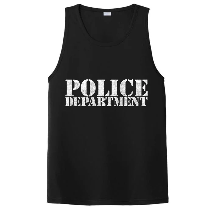 Police Department Logo Performance Tank