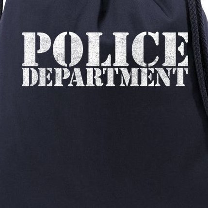Police Department Logo Drawstring Bag