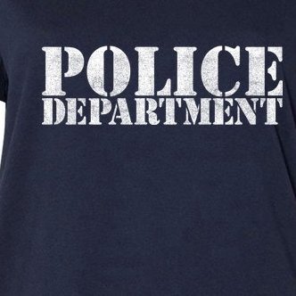 Police Department Logo Women's V-Neck Plus Size T-Shirt