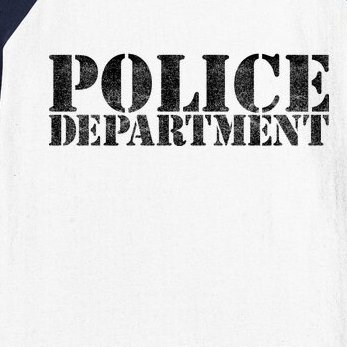 Police Department Logo Baseball Sleeve Shirt