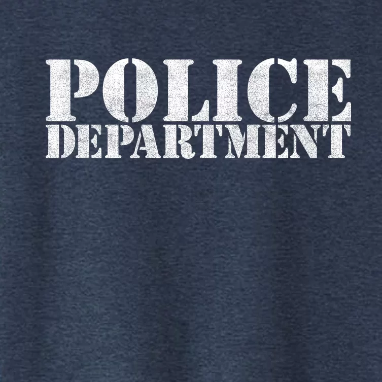 Police Department Logo Women's Crop Top Tee