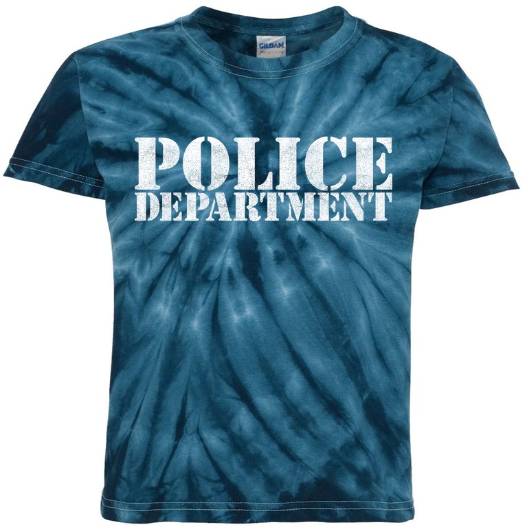 Police Department Logo Kids Tie-Dye T-Shirt