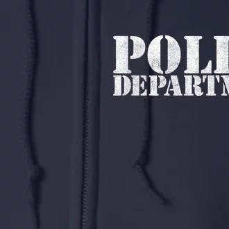 Police Department Logo Full Zip Hoodie