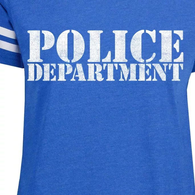 Police Department Logo Enza Ladies Jersey Football T-Shirt