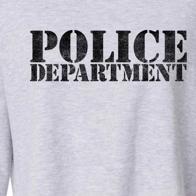 Police Department Logo Cropped Pullover Crew