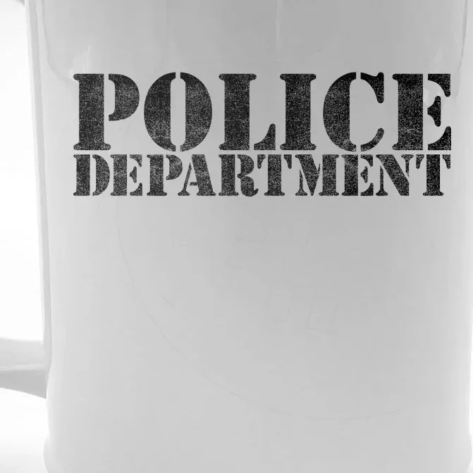 Police Department Logo Front & Back Beer Stein