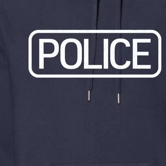 Police Distressed Logo Premium Hoodie