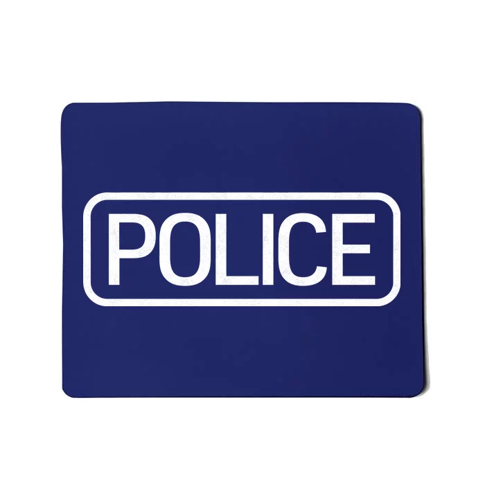 Police Distressed Logo Mousepad