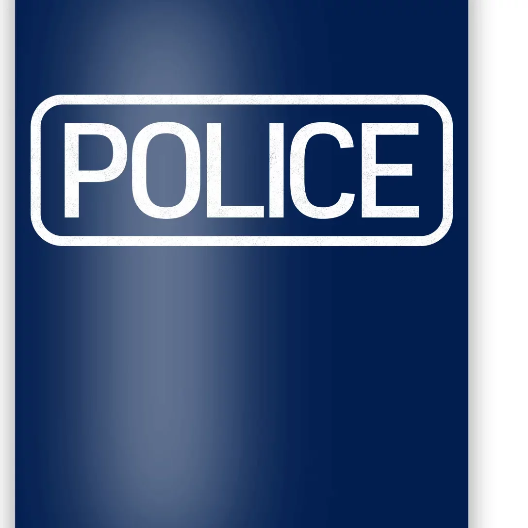 Police Distressed Logo Poster