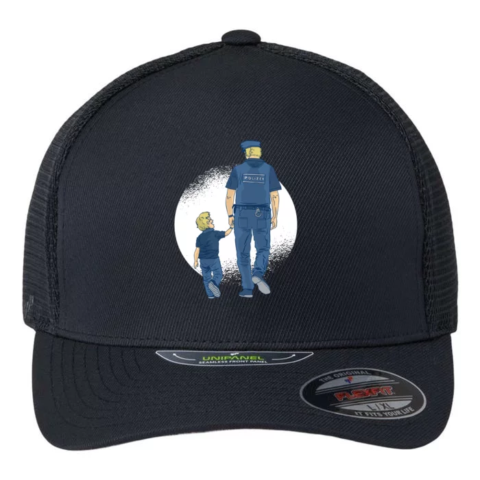 Police Father Flexfit Unipanel Trucker Cap