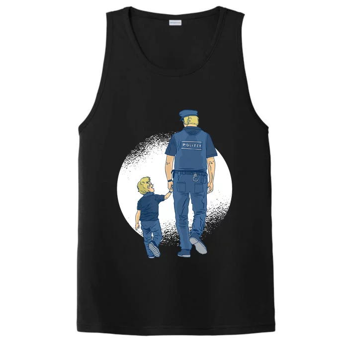 Police Father Performance Tank