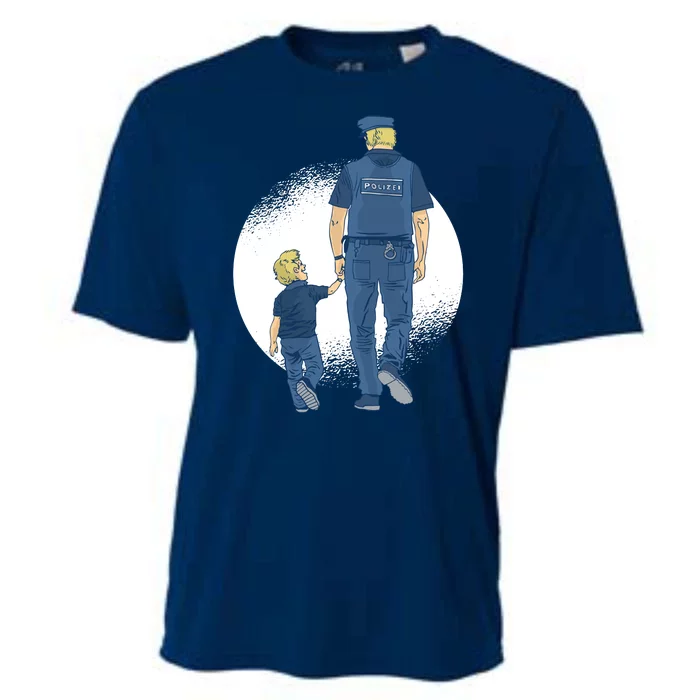 Police Father Cooling Performance Crew T-Shirt