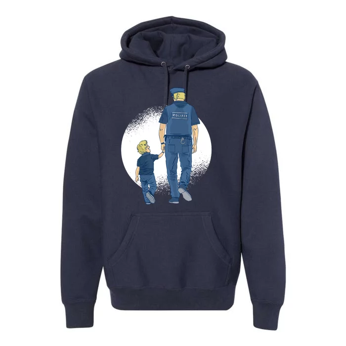 Police Father Premium Hoodie