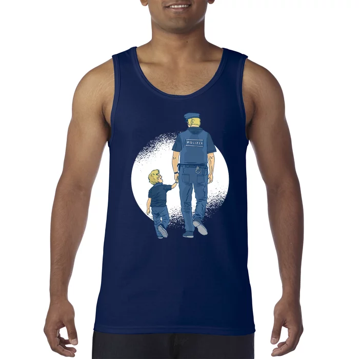 Police Father Tank Top