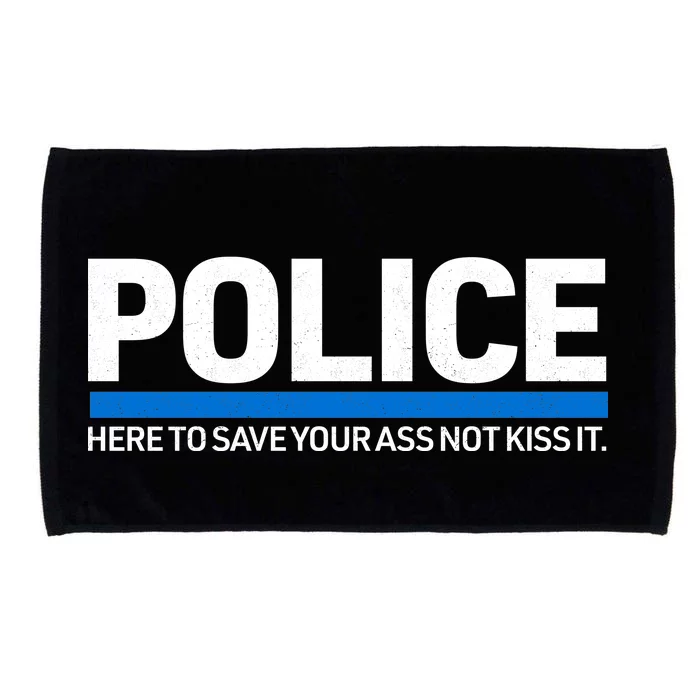 Police Here to Save Lives Microfiber Hand Towel