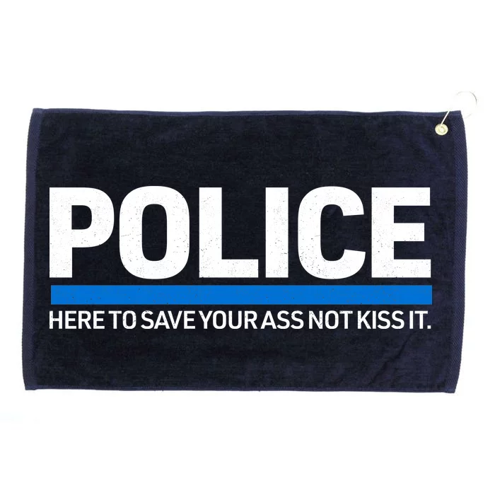 Police Here to Save Lives Grommeted Golf Towel