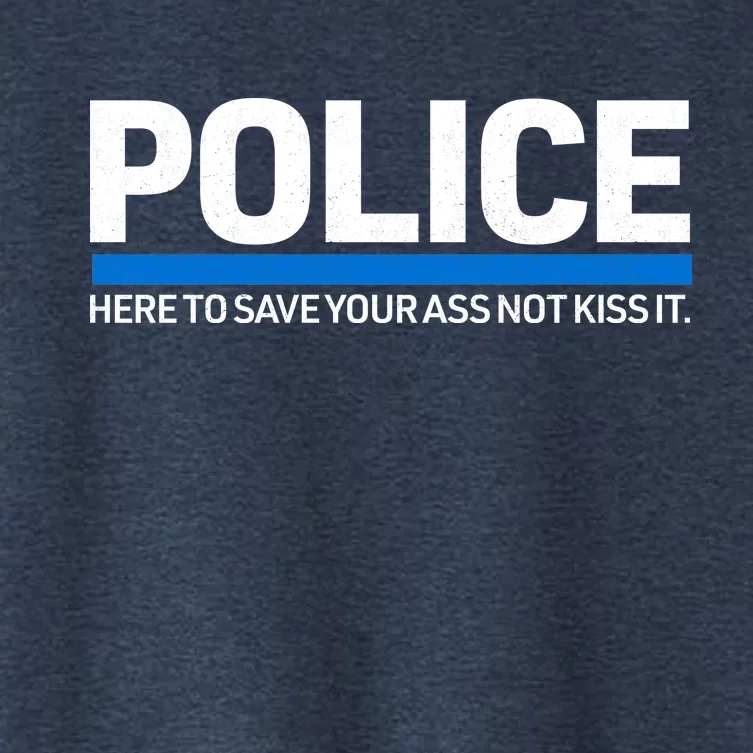 Police Here to Save Lives Women's Crop Top Tee