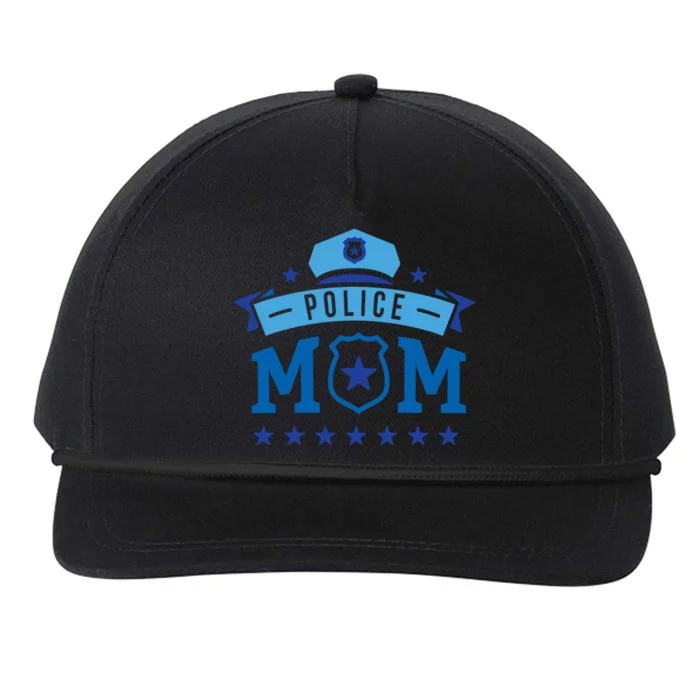 Police Mom Snapback Five-Panel Rope Hat