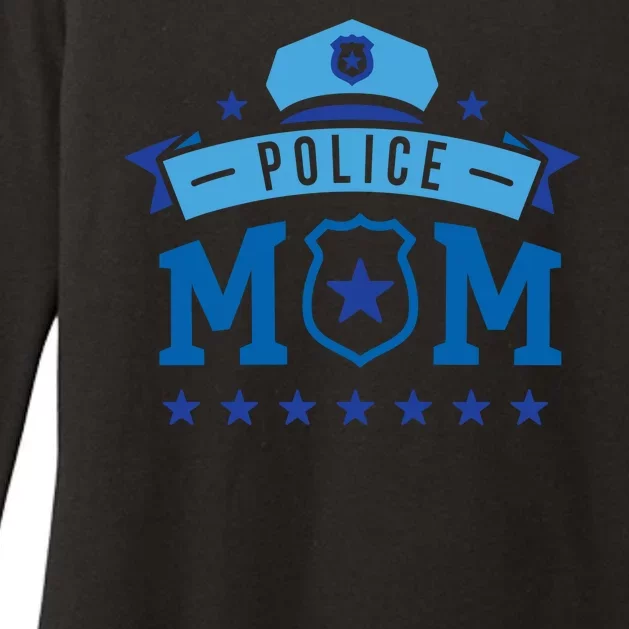 Police Mom Womens CVC Long Sleeve Shirt